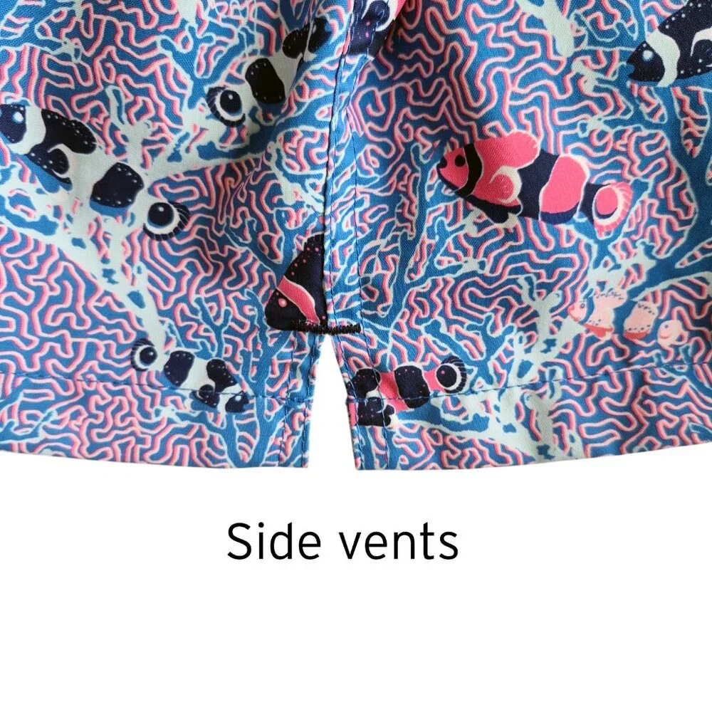 PETER MILLAR Men’s Colorful Clownfish Printed Swim Trunks Sz XL